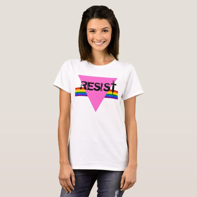 Camiseta LGBTQ resisten (Anverso completo)