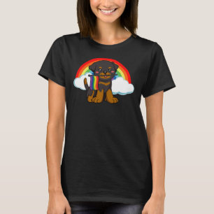 Camiseta Lgbtq Rottweiler Perro Gay Lesbiana Orgullo Híbrid