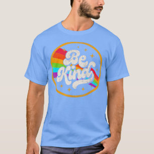 Camiseta LGBTQ Sé amable orgullo gay LGBT Ally Rainbow Flag
