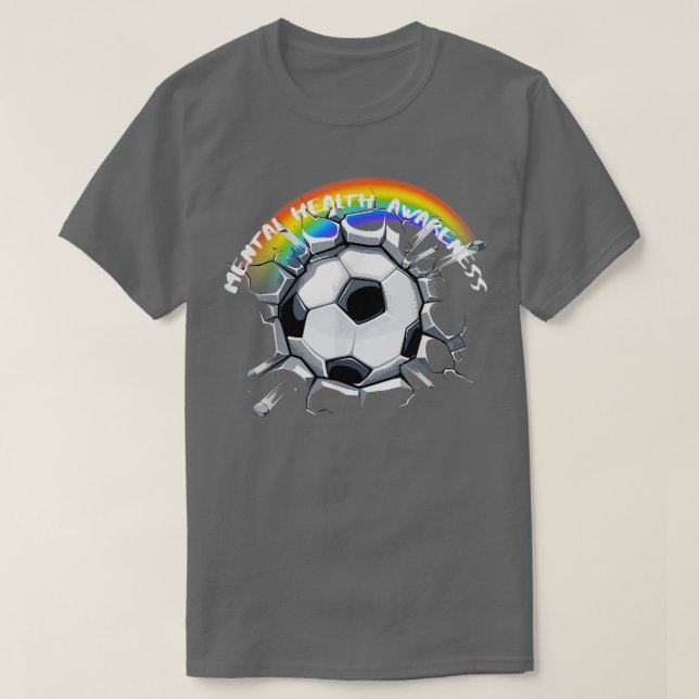 Camiseta Lgbtq Soccer Pride Concienciación sobre Salud Ment (Diseño del anverso)