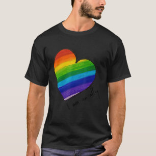 Camiseta Lgbtq Soy Un Aliado Lesbiana Gay Bi Orgullo Arcoir