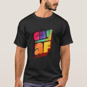 Camiseta Lgbtq+ Support Gay Af Halftone Edition