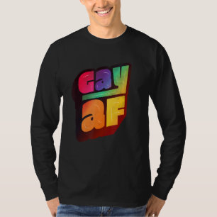Camiseta Lgbtq+ Support Gay Af Halftone Edition