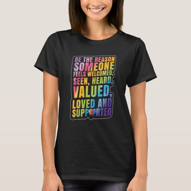 Camiseta LGBTQ Support LGBT Pride Month (Anverso)