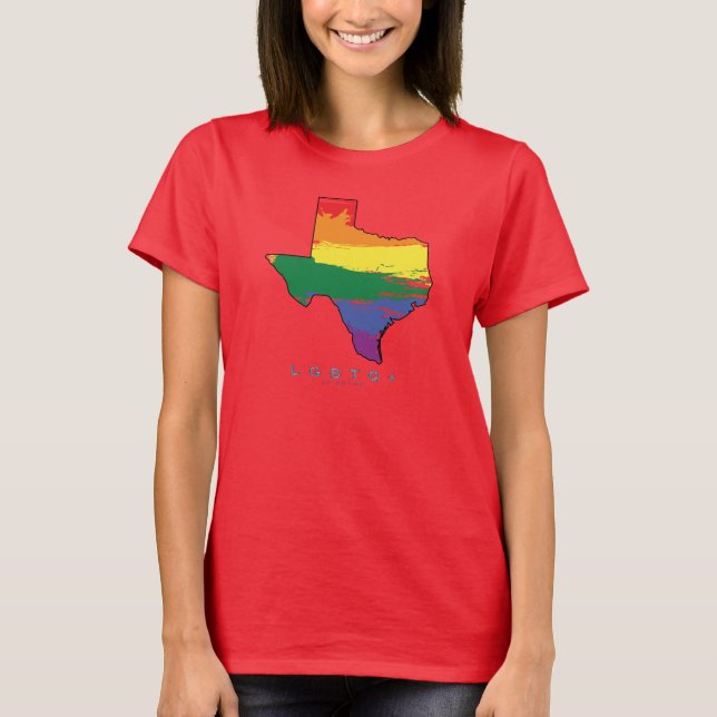 Camiseta LGBTQ+ Texas Proud AF (Anverso)