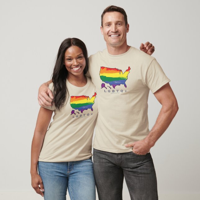 Camiseta LGBTQ+ US Orgulloso AF (Unisexo)