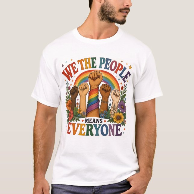 Camiseta LGBTQ 'We The People' (Anverso)