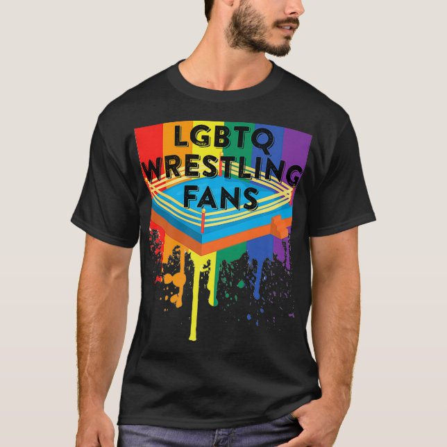 Camiseta LGBTQ Wrestling Fans (Anverso)