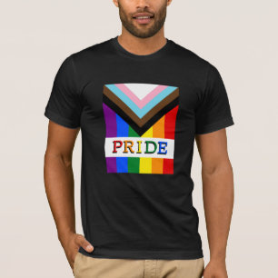 Camiseta LGBTQ y Orgullo - Moda de la bandera del progreso 