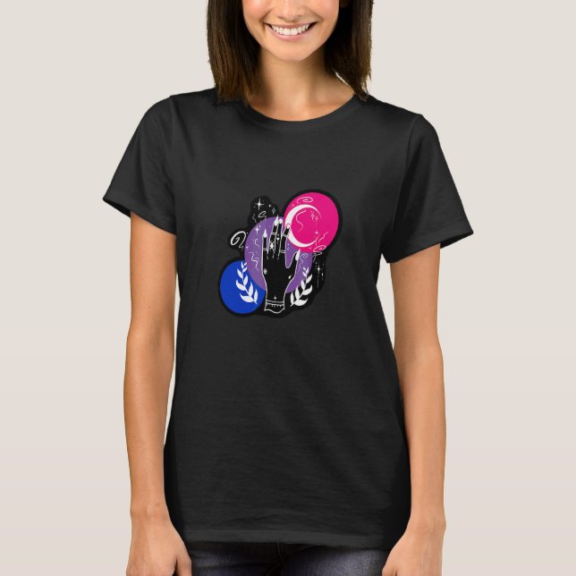 Camiseta Lgbtqia+ Orgullo de la mano eticona bisexual (Anverso)