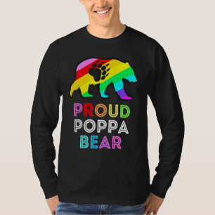 Camiseta Lgbtqia Orgulloso Poppa Con Hombres Orgullo Gay Ar