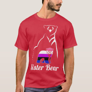 Camiseta LGTB De Género De La Hermana Del Oso De Género