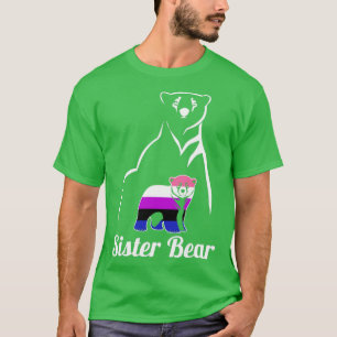 Camiseta LGTB De Género De La Hermana Del Oso De Género