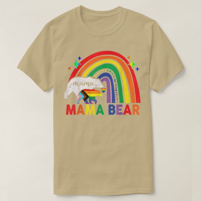 Camiseta LGTB Mamá osa Orgullo Gay Derechos Igualitarios Gi (Diseño del anverso)