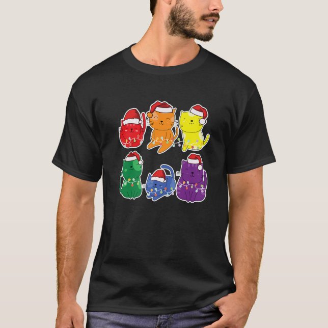 Camiseta LGTB Navidades del orgullo gay arcoiris (Anverso)