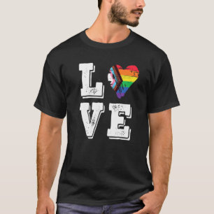 Camiseta Lgtbiaq+ Pride Flag Love For All Pride Month