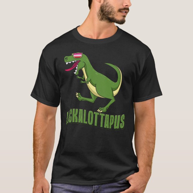 Camiseta LGTBQ Dinosaur Lickalottapus Pun Humor for Pride L (Anverso)