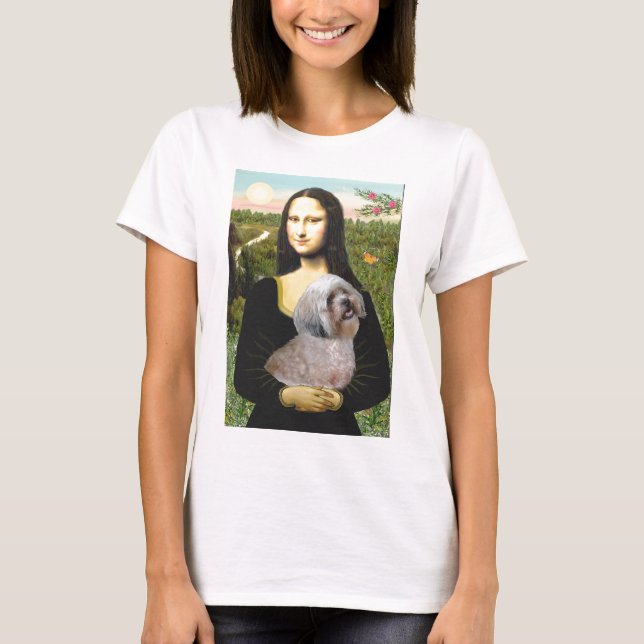 Camiseta Lhasa Apso 10 - Mona Lisa (Anverso)