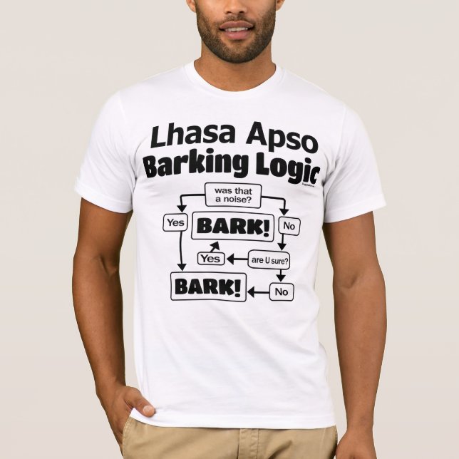 Camiseta Lhasa Apso Barking Logic (Anverso)