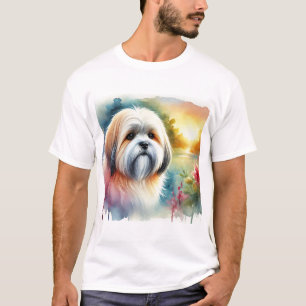 Camiseta Lhasa Apso Dog 190924AREF130 - Watercolor