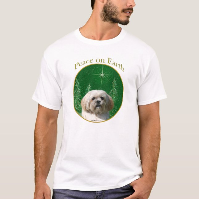Camiseta Lhasa Apso Peace (Anverso)