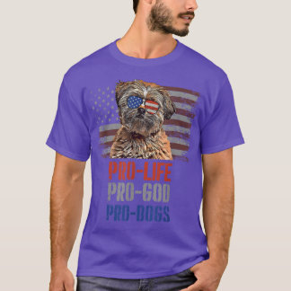 Camiseta Lhasa Apso Pro Life Pro God Pro Dogs 