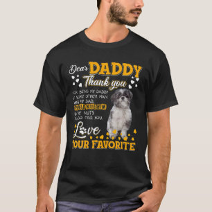 Camiseta Lhasa Apso Querido Papi Gracias Por Ser Mi Papi