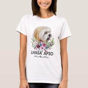 Camiseta Lhasa Apso Shirt Gifts Dog Mom