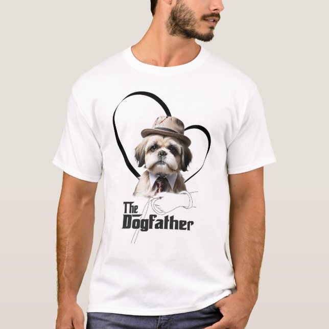 Camiseta Lhasa apso - The Dogfather (Anverso)