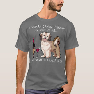 Camiseta Lhasa Apso y el perro Funny 