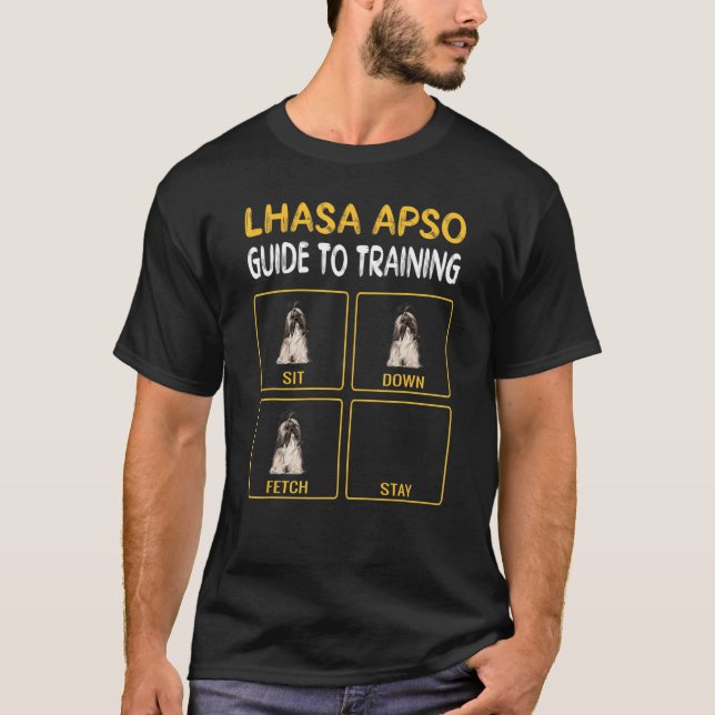 Camiseta Lhasa Apsos Dog Training Guide (Anverso)