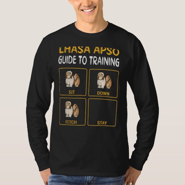 Camiseta Lhasa Apsos Guide To Training Dog Obedience (Anverso)
