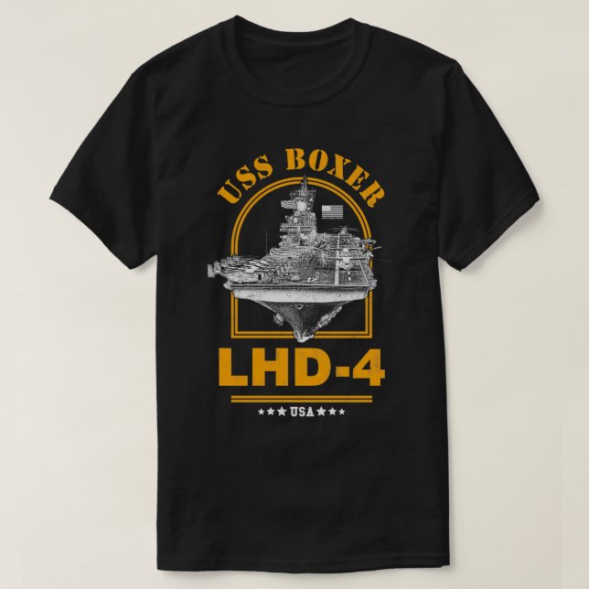Camiseta LHD4 USS Boer Pullover (Diseño del anverso)