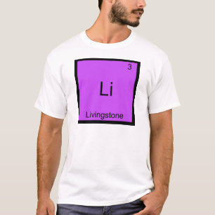 Camiseta Li - Símbolo de elemento de química divertida Livi
