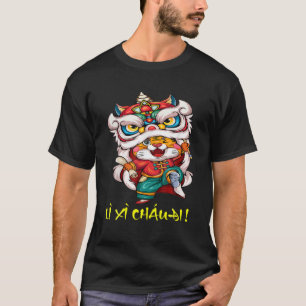 Camiseta Li Xi Chau Di Tet 2022 Decoración Nueva Y Vietnami