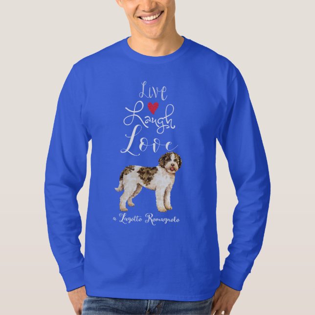 Camiseta Lía en vivo amor a un Lagotto Romagnolo (Anverso)