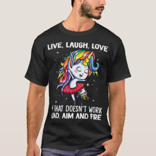 Camiseta Lía En Vivo Amor Si Eso No Funciona Unicorn Funn