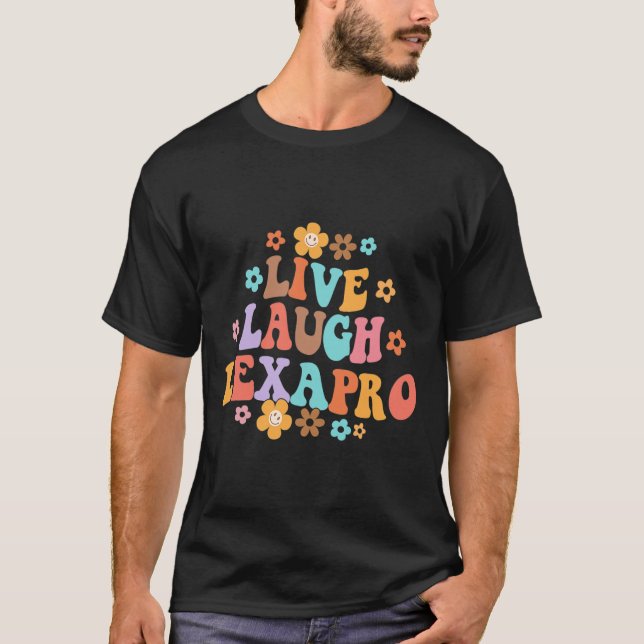 Camiseta Lía en vivo Lexapro Groovy Terapia de Salud Mental (Anverso)