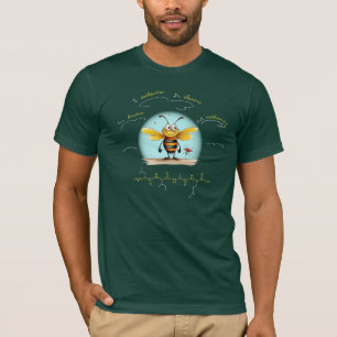 Camiseta LIAM péptido, Abeja-4 con texto personalizado, osc