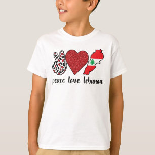 Camiseta Libaneses roban bandera libanesa herencia libanesa