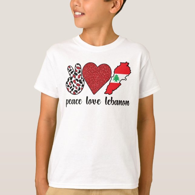 Camiseta Libaneses roban bandera libanesa herencia libanesa (Anverso)