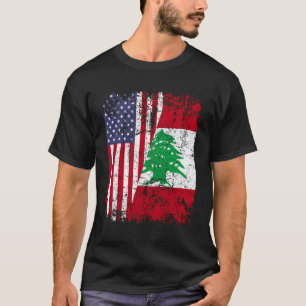 Camiseta Libaneses roban media bandera norteamericana Líban