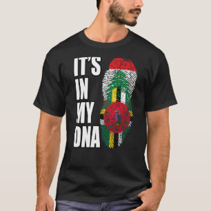 Camiseta Libaneses Y Dominica Mezclan Bandera Del Patrimoni