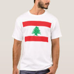 Camiseta líbano<br><div class="desc">Bandera del Líbano. La bandera arábiga:・・・ن Líbano está formada por dos rayas horizontales rojas que envuelven una franja horizontal blanca. El cedro verde del centro toca cada una de las rayas rojas y su anchura es un tercio de la de la bandera. Fue diseñado para ser una bandera neutral, no...</div>