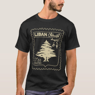 Camiseta Líbano Apoyo a la cosecha Líbano Beirut Map Lebane