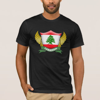 Camiseta Líbano Bandera Emblema