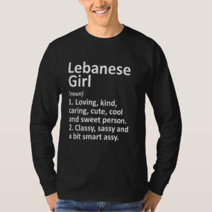 Camiseta LÍBANO, CHICA LIBANÉS, obsequia a su curiosa raíz