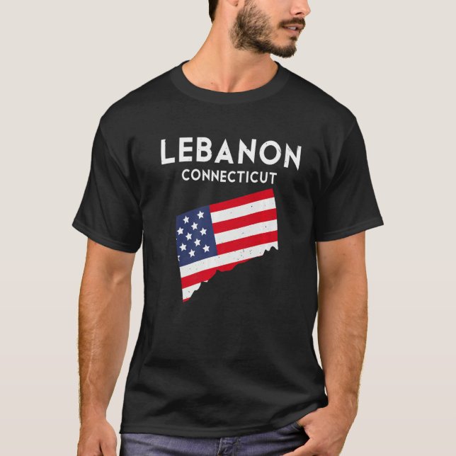 Camiseta Líbano Connecticut EE.UU. EE.UU. EE.UU. - Consigna (Anverso)