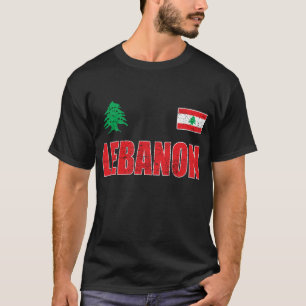 Camiseta Líbano, Líbano, Líbano, Bandera del Líbano.