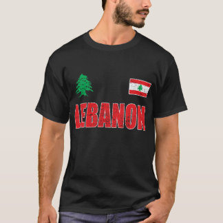Camiseta Líbano, Líbano, Líbano, Bandera del Líbano.